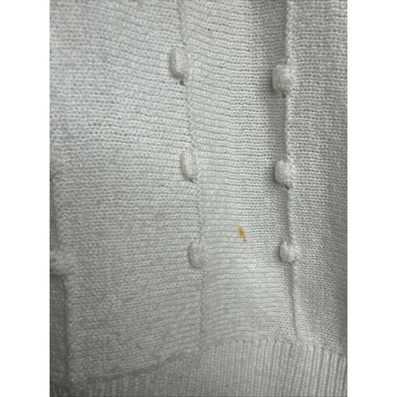 Lilly Pulitzer Zandra Resort White Sweater Size Small V Neck Pull Over - Picture 3 of 7